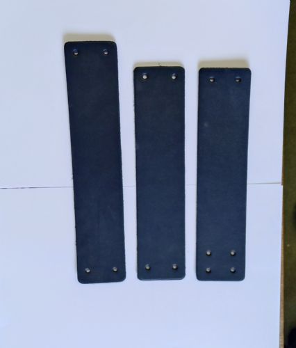 Wrist Cuff Blanks - Pack of 2 - Medium - Various Colours (Medium - 4 holes, Black)